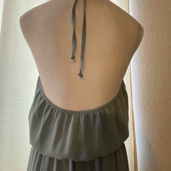 Show Me Your MUMU Heather Halter Dress, Soft Gray - Picture 6 of 8